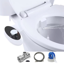 Load image into Gallery viewer, Axiomdeals Toilet Bidet Attachment Fresh Water Jet Spray with Dual Retract Nozzles and 2 Modes