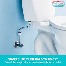 Load image into Gallery viewer, Axiomdeals 16" Hose Length 7/8" Male to 7/8" Female - Toilet Supply Hose Extension - Bidet Extension