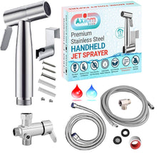 Load image into Gallery viewer, Axiomdeals HOT& COLD MIX/WARM Handheld Toilet Bidet JET SPRAYER Muslim Shower