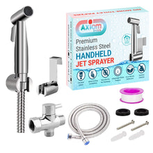 Load image into Gallery viewer, Axiomdeals Toilet Jet Spray Fresh Water Stainless Steel Handheld Bidet Shattaf Silver