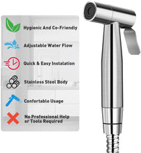 Load image into Gallery viewer, Axiomdeals Toilet Jet Spray Fresh Water Stainless Steel Handheld Bidet Shattaf Silver
