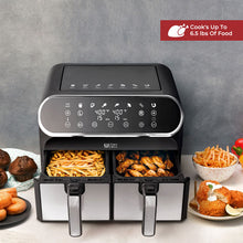 Charger l&#39;image dans la galerie, Ultima Cosa Digital Dual Zone Air Fryer - 8L/8.5QT - Black Stainless Steel
