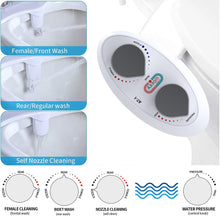 Charger l&#39;image dans la galerie, Axiomdeals AT1 Toilet Bidet Attachment: Fresh Water Jet Spray with Dual Retract Nozzles and 3 Modes
