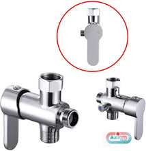 Load image into Gallery viewer, (pack of 3) Axiomdeals Hot &amp; Cold Valve Mixing Kit (Metallic) for Handheld Jet Spray/ Toilet Bidet/ Muslim Shattaf
