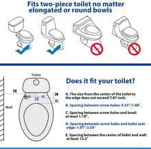 Charger l&#39;image dans la galerie, Axiomdeals Toilet Bidet Attachment AT7 Fresh Water Jet Spray - 2 Retract Nozzles 3 Modes (Rear- Feminine - Self Clean)
