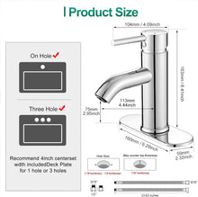 Load image into Gallery viewer, Axiomdeals Bathroom Faucet Chrome Single Handle
