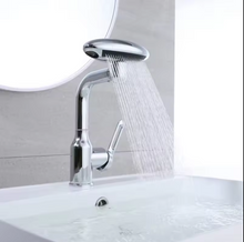 Load image into Gallery viewer, Axiomdeals Bathroom Sink Faucet 360° Swivel - 4 Water Flow Modes, Stainless Steel Single Handle (Pop-Up Drain &amp; Cover Plate Included)
