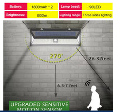 Charger l&#39;image dans la galerie, Axiomdeals Solar Lights Outdoor 90LEDS 3 Modes Long Length
