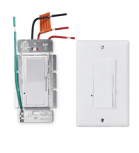 Charger l&#39;image dans la galerie, Axiomdeals LED Triac Dimmer Light Switch (Single-Pole or 3- Way)  for 150W Dimmable LEDs/Potlights/Gimbals/CFL, 600W Incandescent/Halogen Bulbs, ETL Listed - Wall Plate Included
